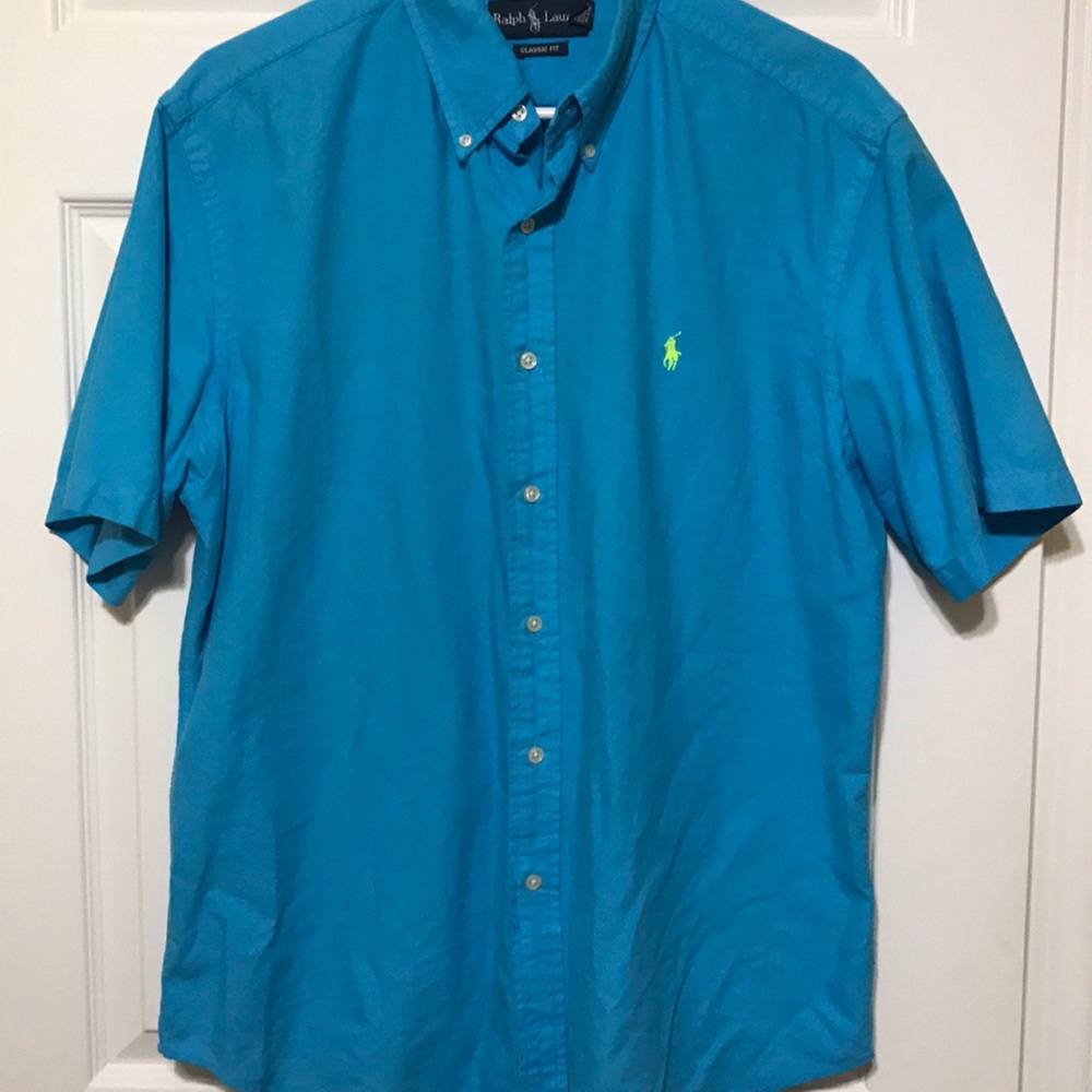 Men's Polo Button Down -L